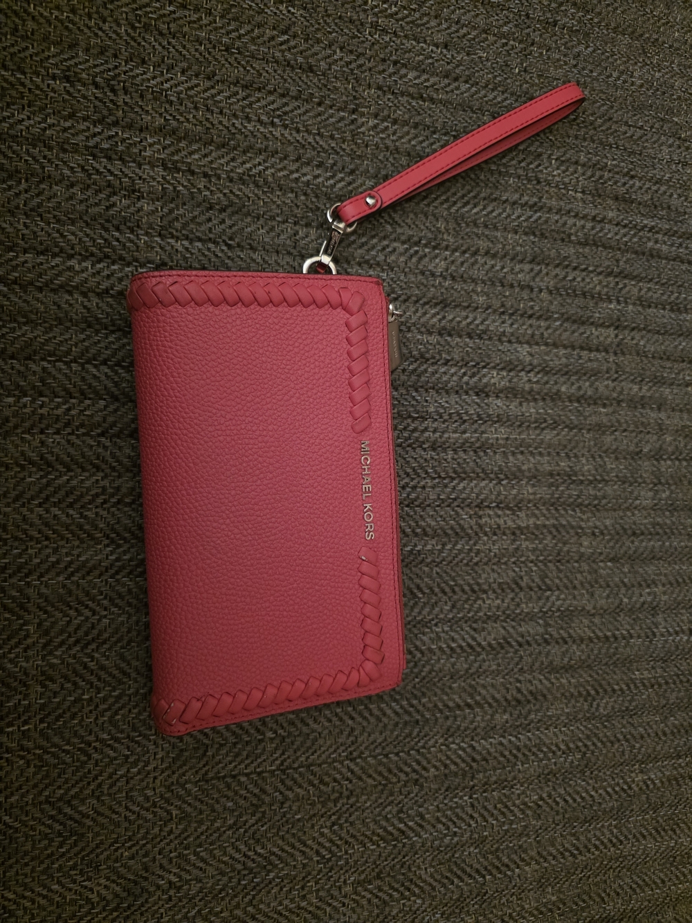 Michael Kors Hot Pink Zip Wristlet Wallet